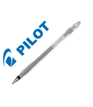 Boligrafo pilot g1 tinta gel plata