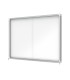 Vitrina de anuncios nobo premium plus con puerta corredera fondo magnetico 18 x din a4 hojas 997x1412x54 mm