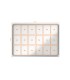 Vitrina de anuncios nobo premium plus con puerta corredera fondo magnetico 18 x din a4 hojas 997x1412x54 mm