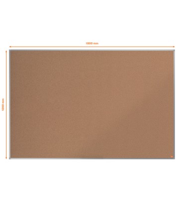 Pizarra corcho nobo essence marco aluminio 1800x1200 mm