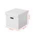 Caja almacenamiento esselte cubica color blanco 365x320x315 mm pack de 3 unidades