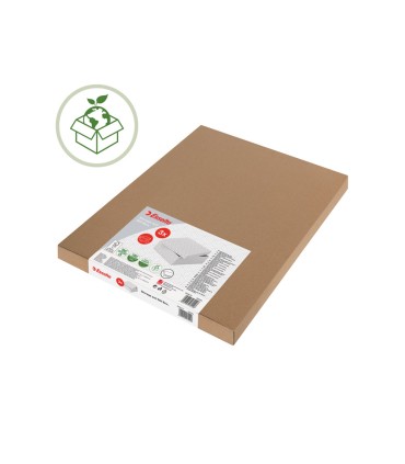 Caja almacenamiento esselte cubica color blanco 365x320x315 mm pack de 3 unidades