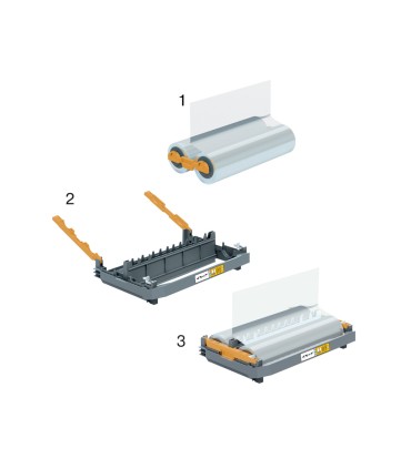 Repuesto para plastificadora gbc casete de film foton 125 mc brillo 344m