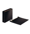 Caja archivador esselte carton brillante din a4 75mm color negro