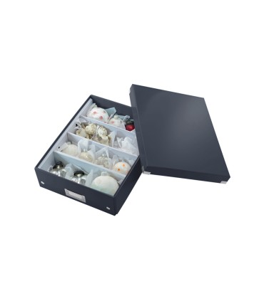 Caja almacenamiento leitz click store mediana color negro 280x100x370 mm