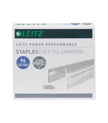 Grapas leitz 23 15 xl galvanizada caja de 1000 unidades