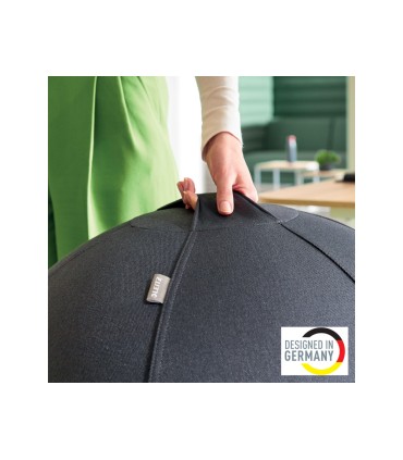 Balon de asiento leitz active sitzball antideslizante 65 cm color gris oscuro