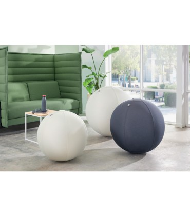 Balon de asiento leitz active sitzball antideslizante 65 cm color gris oscuro