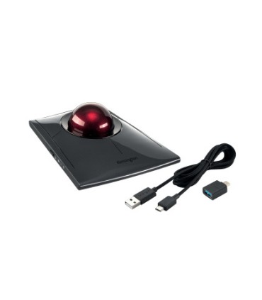 Raton kensington slimblade prp optico trackball inalambrico triple conexion color negro