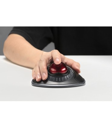 Raton kensington orbit optico trackball inalambrico con anillo desplazamiento color blanco