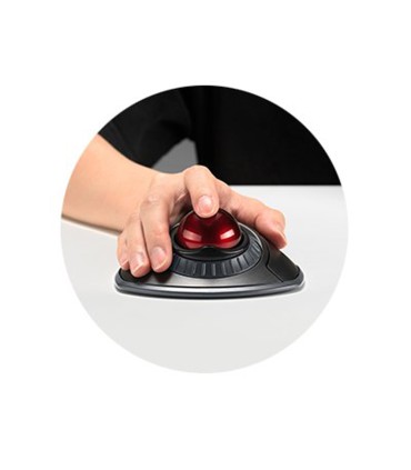 Raton kensington orbit optico trackball inalambrico con anillo desplazamiento color blanco