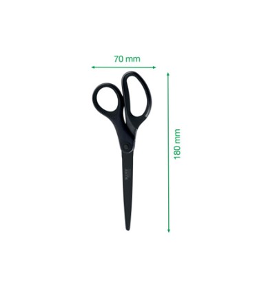 Tijeras leitz premium titanium antiadherente 180 mm color negro