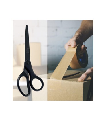 Tijeras leitz premium titanium antiadherente 180 mm color negro
