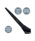 Tijeras leitz premium titanium antiadherente 180 mm color negro
