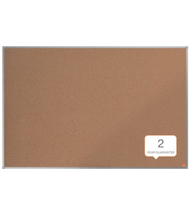 Tablero de anuncios nobo essence corcho marco aluminio 1500x1000 mm