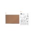 Tablero de anuncios nobo essence corcho marco aluminio 1500x1000 mm