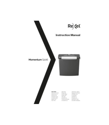 Destructora de documentos rexel momentum s206 capacidad de corte 6 hojas destruye grapas y clips