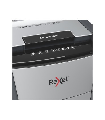 Destructora de documentos rexel optimum auto 225m capacidad de corte 225 hojas destruye grapas clips y