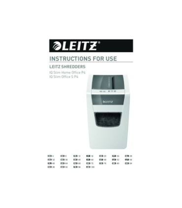 Destructora de documentos leitz iq slim home office 150 capacidad de corte 10 hojas destruye grapas y clips