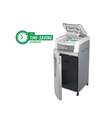 Destructora de documentos leitz iq auto office pro 600 capacidad de corte 600 hojas destruye grapas y clips