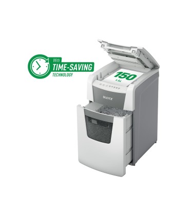 Destructora de documentos leitz iq auto office 150 capacidad de corte 150 hojas destruye grapas y clips