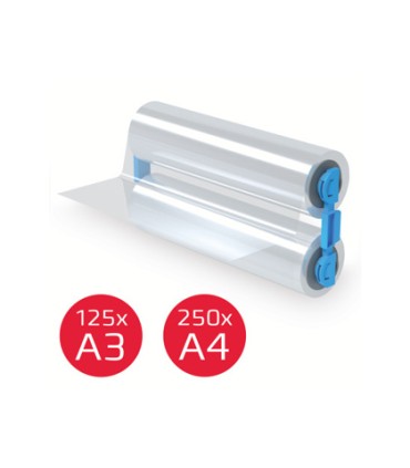 Repuesto para plastificadora gbc foton din a4 75 micras bobina 564 mt brillo