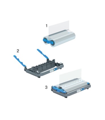 Repuesto para plastificadora gbc foton din a4 75 micras bobina 564 mt brillo