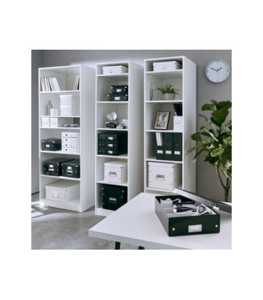 Caja almacenamiento leitz clickstore wow carton reciclado color blanco 281x200x369 mm