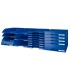 Bandeja sobremesa leitz plus jumbo opaca color azul 255x357x103 mm