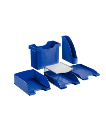 Bandeja sobremesa leitz plus jumbo opaca color azul 255x357x103 mm