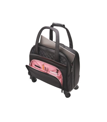 Maletin para portatil kensington con ruedas senora contour 20 executive bal spinner 156 negro rosa