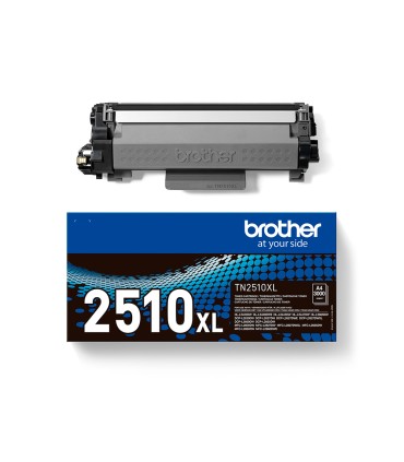 Toner brother tn2510xl mfc l2860dwe l2627dwe l2400dwe negro 3000 paginas