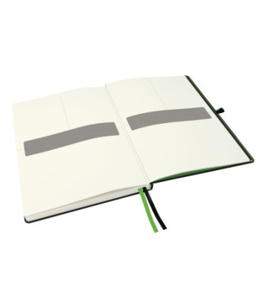 Cuaderno con gomilla leitz complete tapa dura din a4 80 hojas cuadro 5 mm color negro