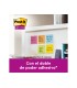 Bloc de notas adhesivas quita y pon post it super sticky carnival 100 pefc 76x127 mm pack de 6 blocs colores