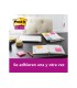 Bloc de notas adhesivas quita y pon post it super sticky carnival 100 pefc 76x127 mm pack de 6 blocs colores