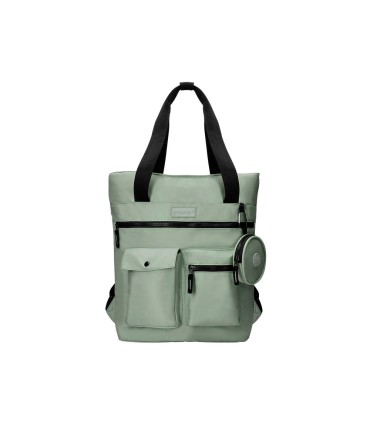 Cartera antartik bolso mochila casual color verde 400x120x390 mm