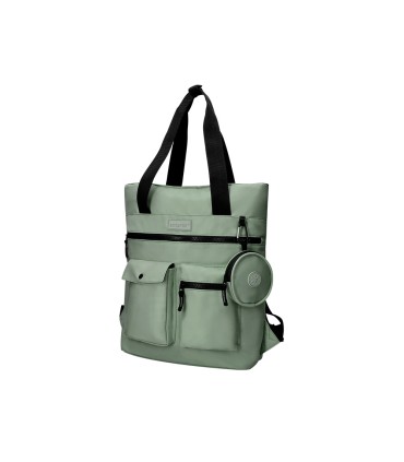 Cartera antartik bolso mochila casual color verde 400x120x390 mm