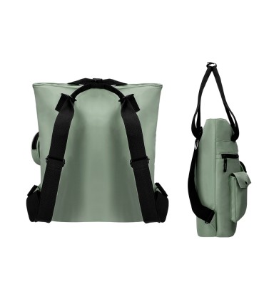 Cartera antartik bolso mochila casual color verde 400x120x390 mm