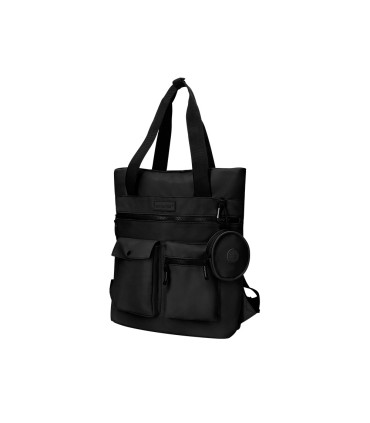 Cartera antartik bolso mochila casual color negro 400x120x390 mm