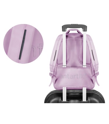 Mochila antartik multibolsillo 19l compartimento para portatil y tablet color morado 450 x 160 x 300 mm