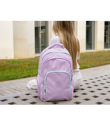 Mochila antartik multibolsillo 19l compartimento para portatil y tablet color morado 450 x 160 x 300 mm