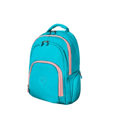 Mochila antartik multibolsillo 19l compartimento para portatil y tablet color azul turquesa 450 x 160 x 300 mm