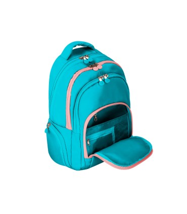 Mochila antartik multibolsillo 19l compartimento para portatil y tablet color azul turquesa 450 x 160 x 300 mm