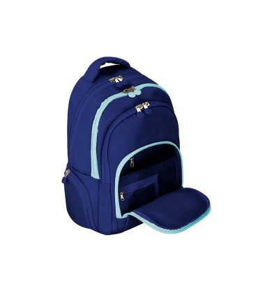 Mochila antartik multibolsillo 19l compartimento para portatil y tablet color azul marino 450 x 160 x 300 mm