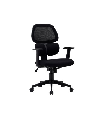 Silla q connect oficina ancona malla base metalica alt max 1110 anc 660 prof 590 ruedas premium color negro