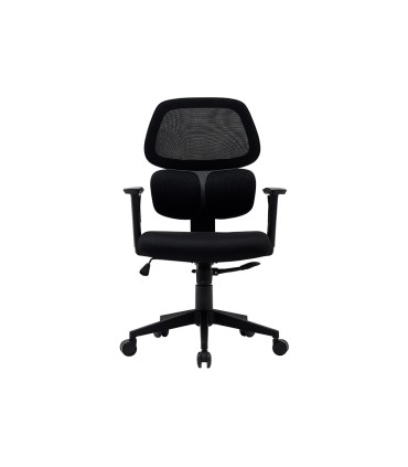 Silla q connect oficina ancona malla base metalica alt max 1110 anc 660 prof 590 ruedas premium color negro