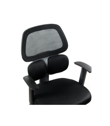 Silla q connect oficina ancona malla base metalica alt max 1110 anc 660 prof 590 ruedas premium color negro