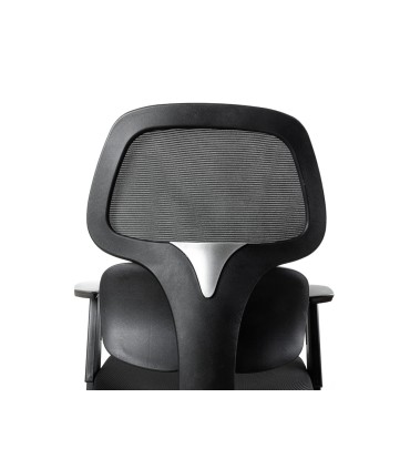 Silla q connect oficina ancona malla base metalica alt max 1110 anc 660 prof 590 ruedas premium color negro