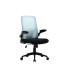 Silla q connect oficina alba malla base metalica alt max 1110 anc 610 prof 580 ruedas premium color negro azul