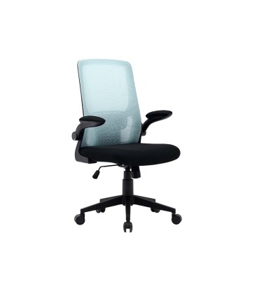 Silla q connect oficina alba malla base metalica alt max 1110 anc 610 prof 580 ruedas premium color negro azul